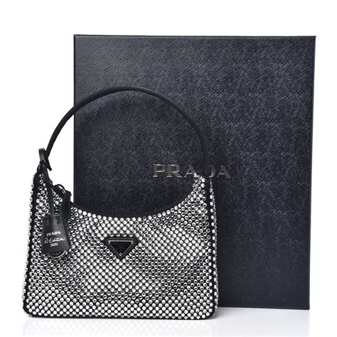 PRADA Satin Crystal Mini Re